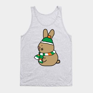 Cute Easter Bunny on St Patricks Day Tank Top